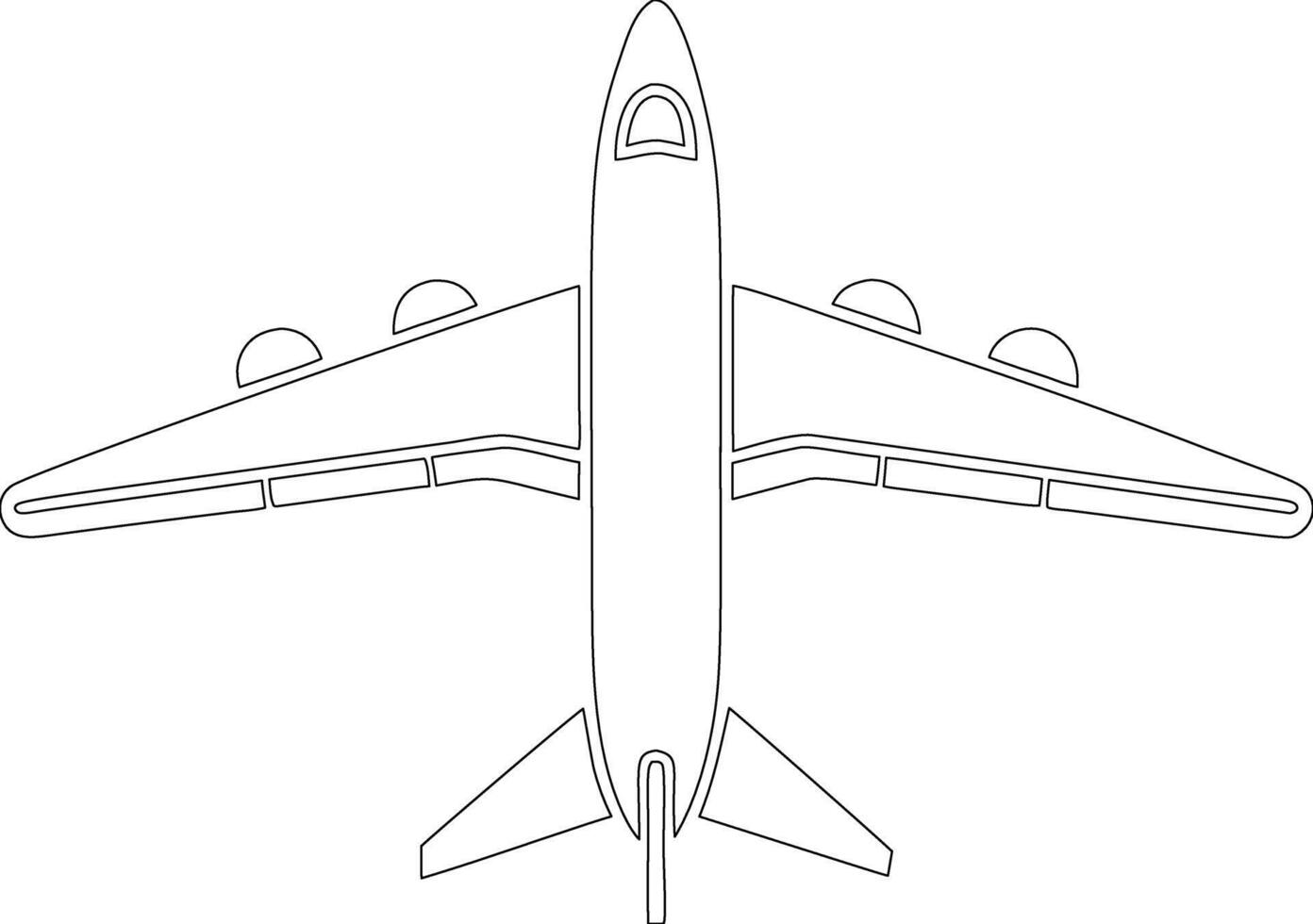 Airplane coloring pages free printable coloring pages vector