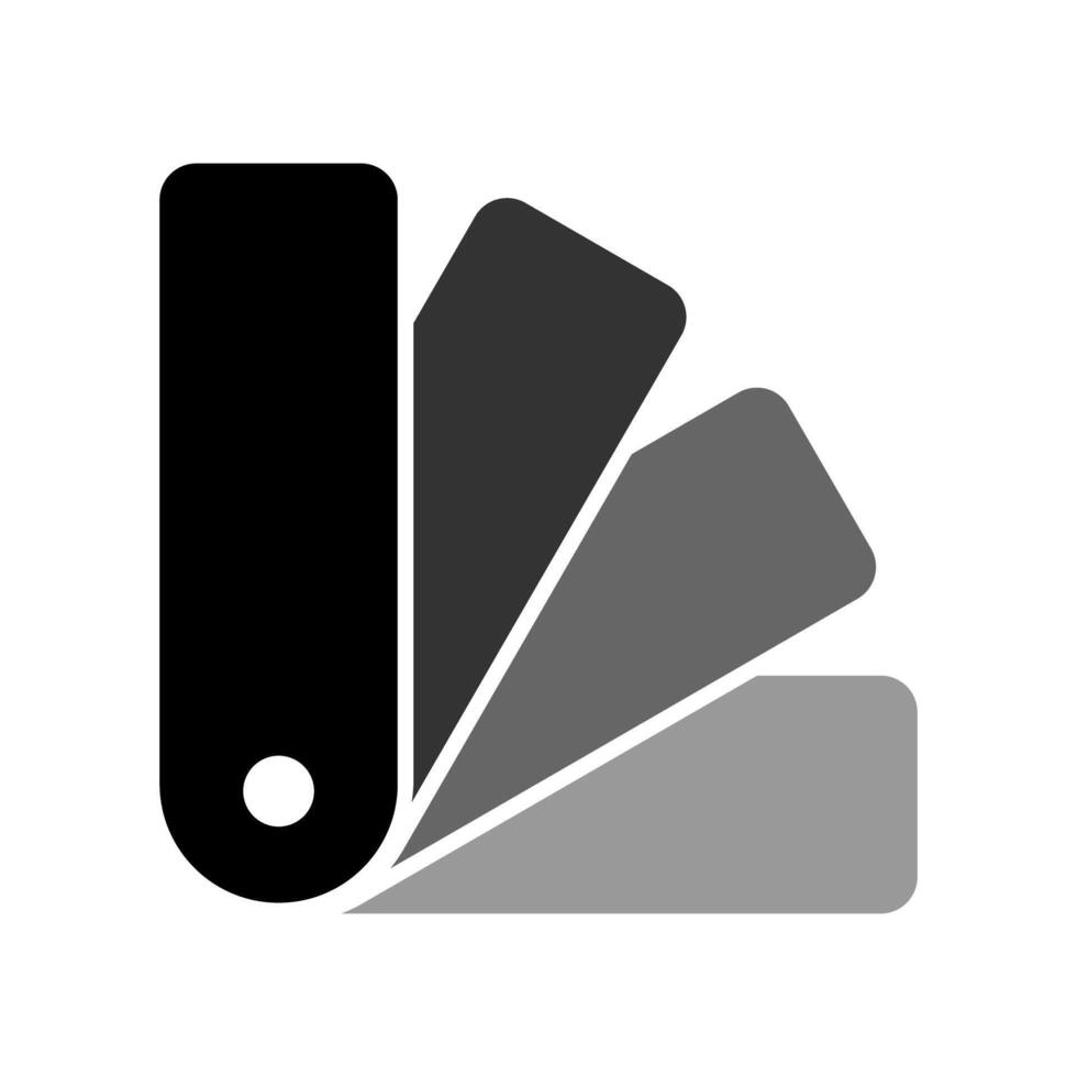 Gray Shade Color Card Glyph icon Illustration vector