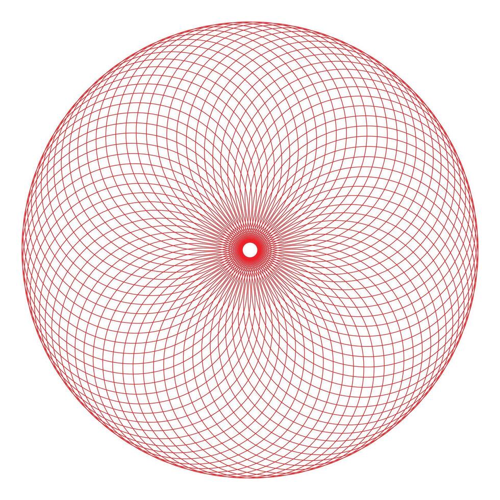 Intricate geometric sphere with color grid pattern. vector