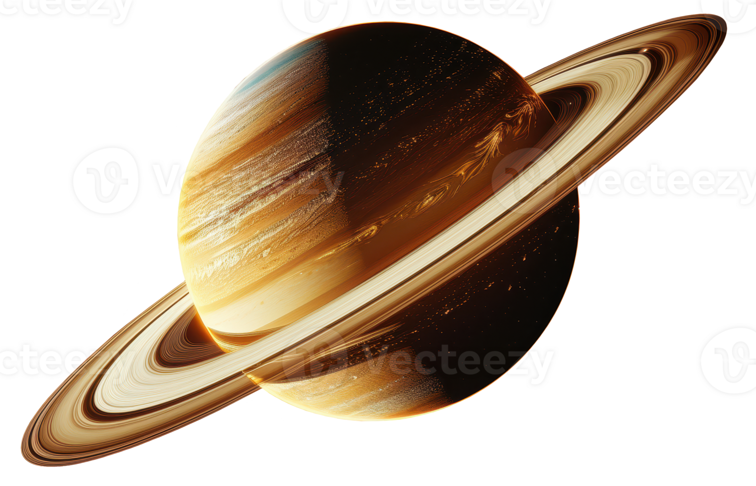 Planet Saturn in Space png