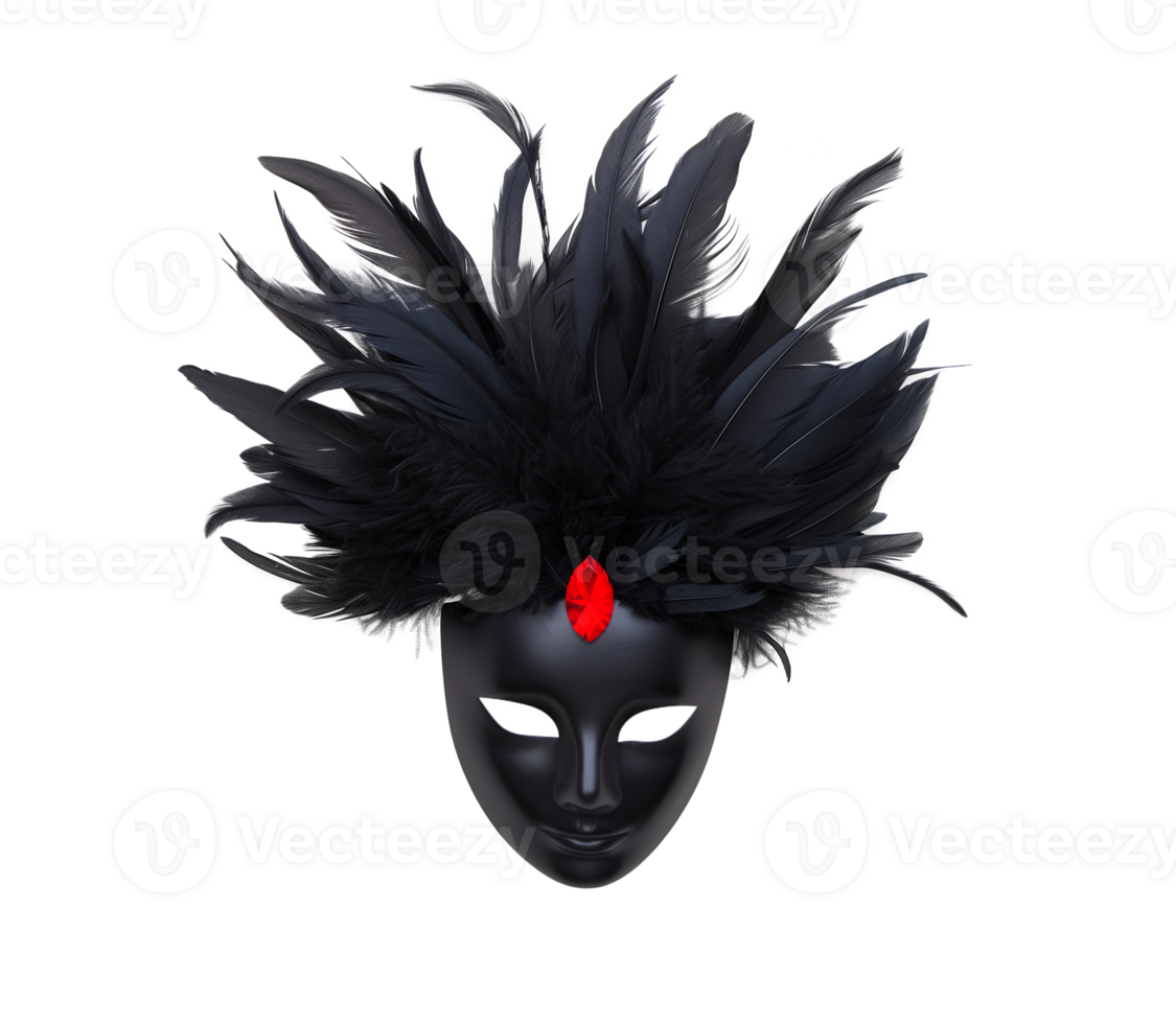 Black Carnival Headdress with Gems Black Carnival Headdress with Gems