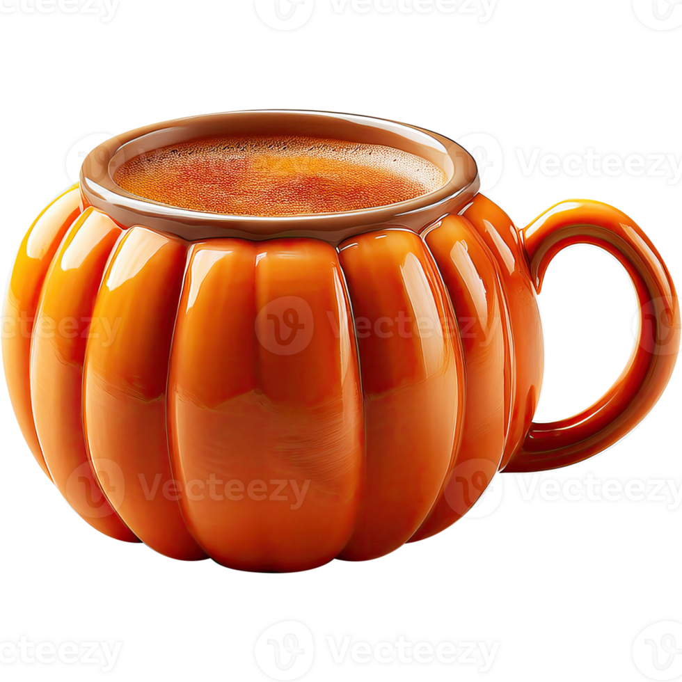 Pumpkin Coffee mug concept png