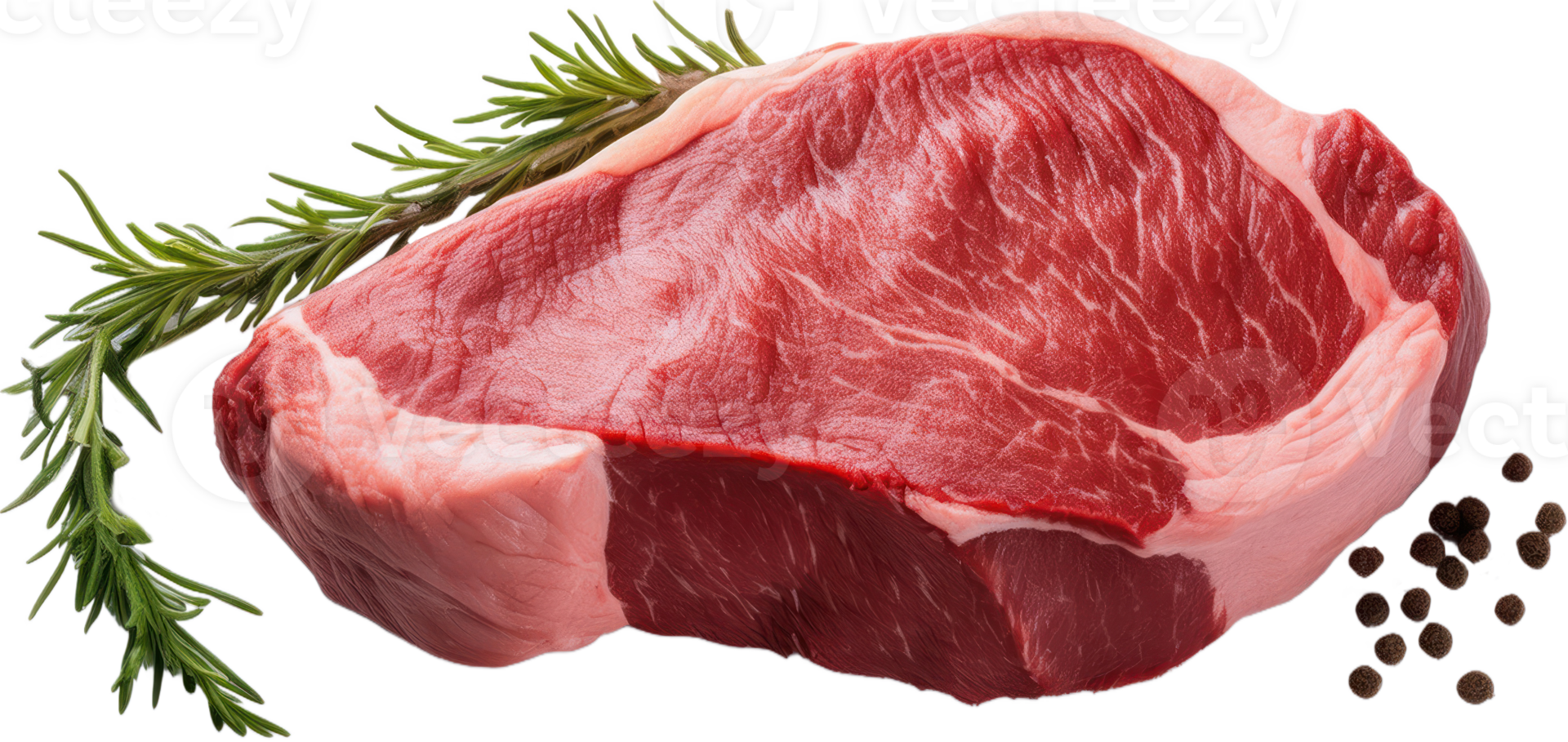 Meat, beef, isolated on white background full depth of field png