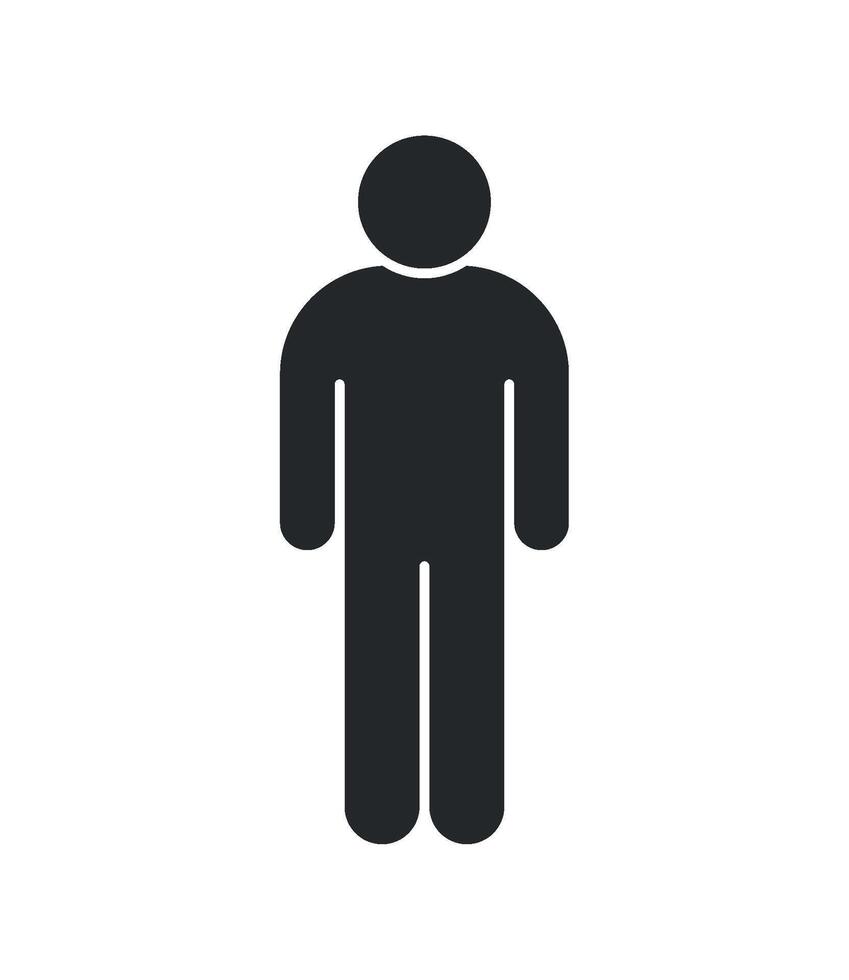A man is standing in front of a white background vector