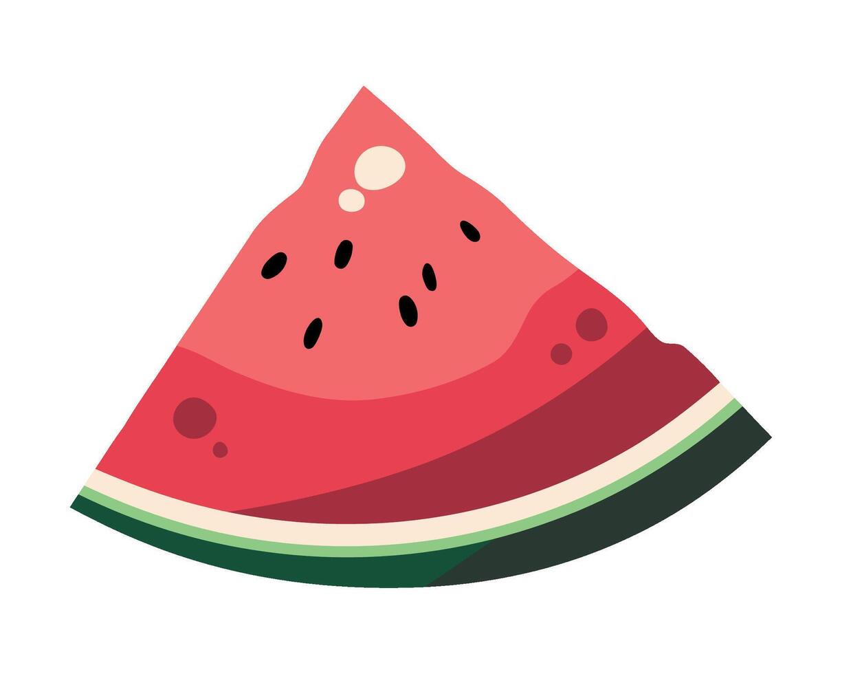 Watermelon slice illustration vector