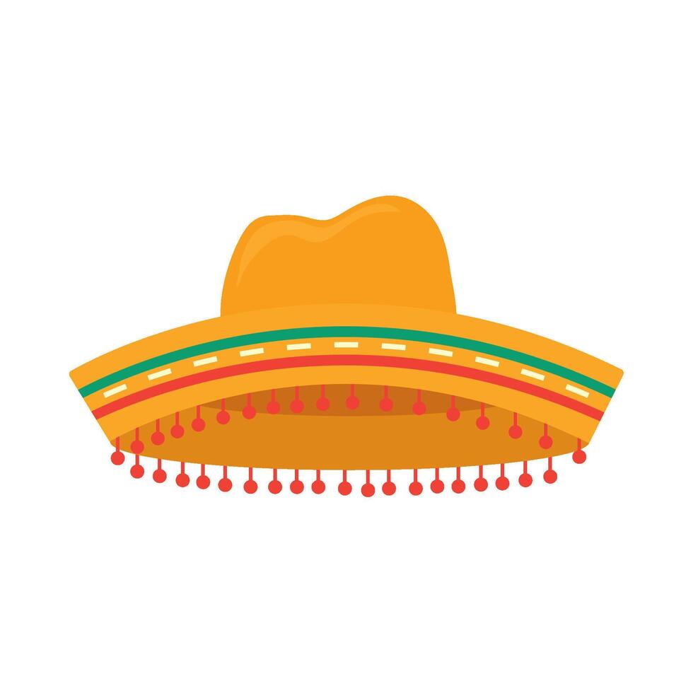 Mexican hat illustration vector
