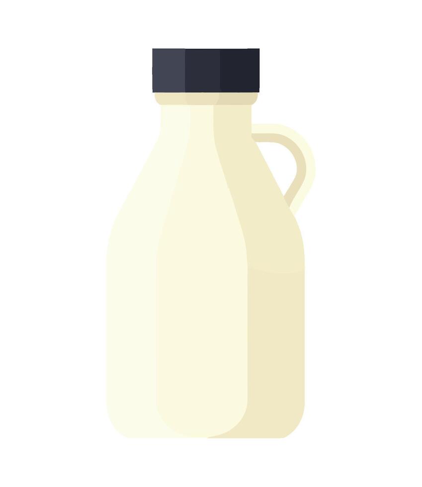A bottle of milk on a white background vector