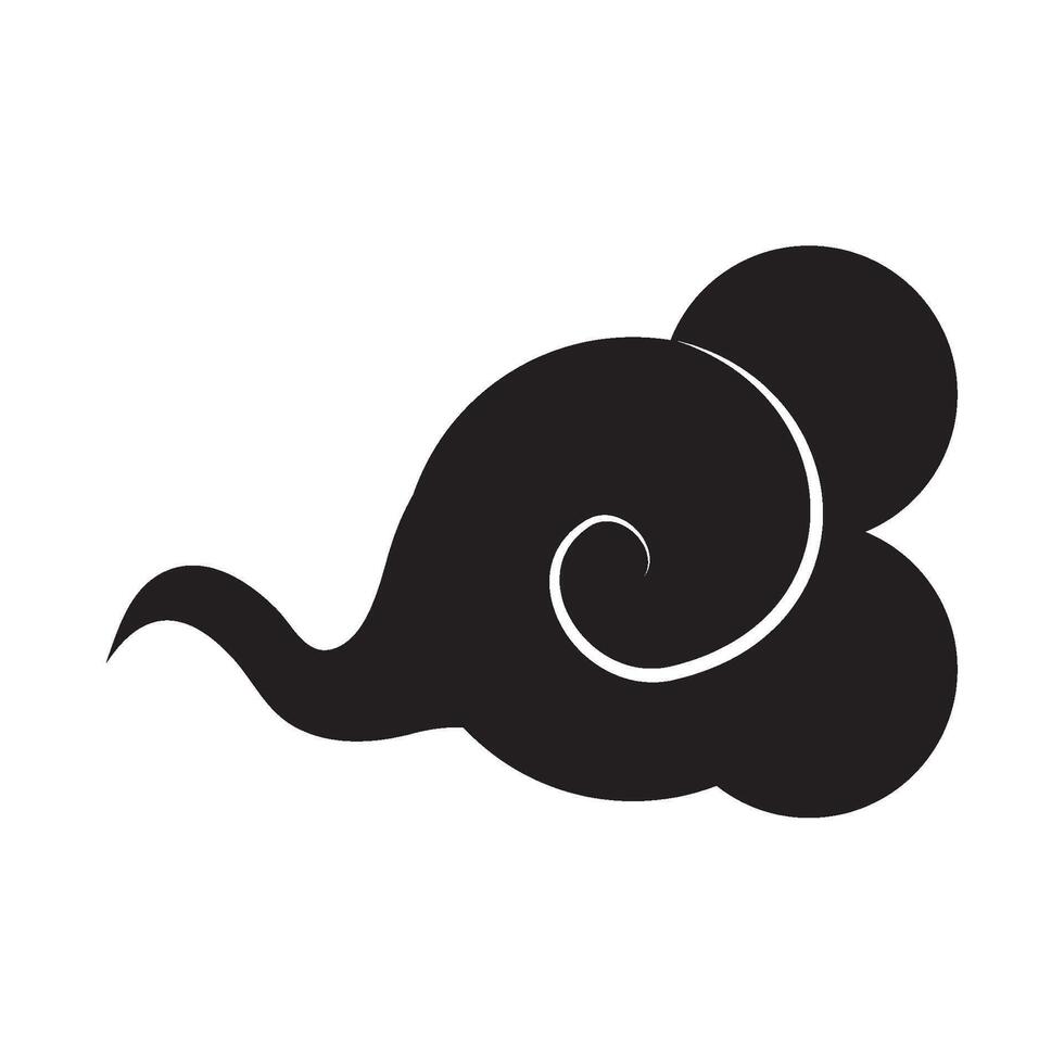 A black and white silhouette of a man with a long tail vector
