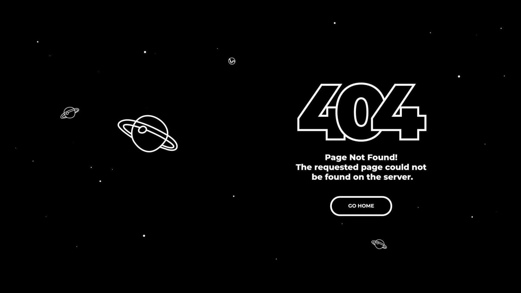 404 Page not found error. layout template vector