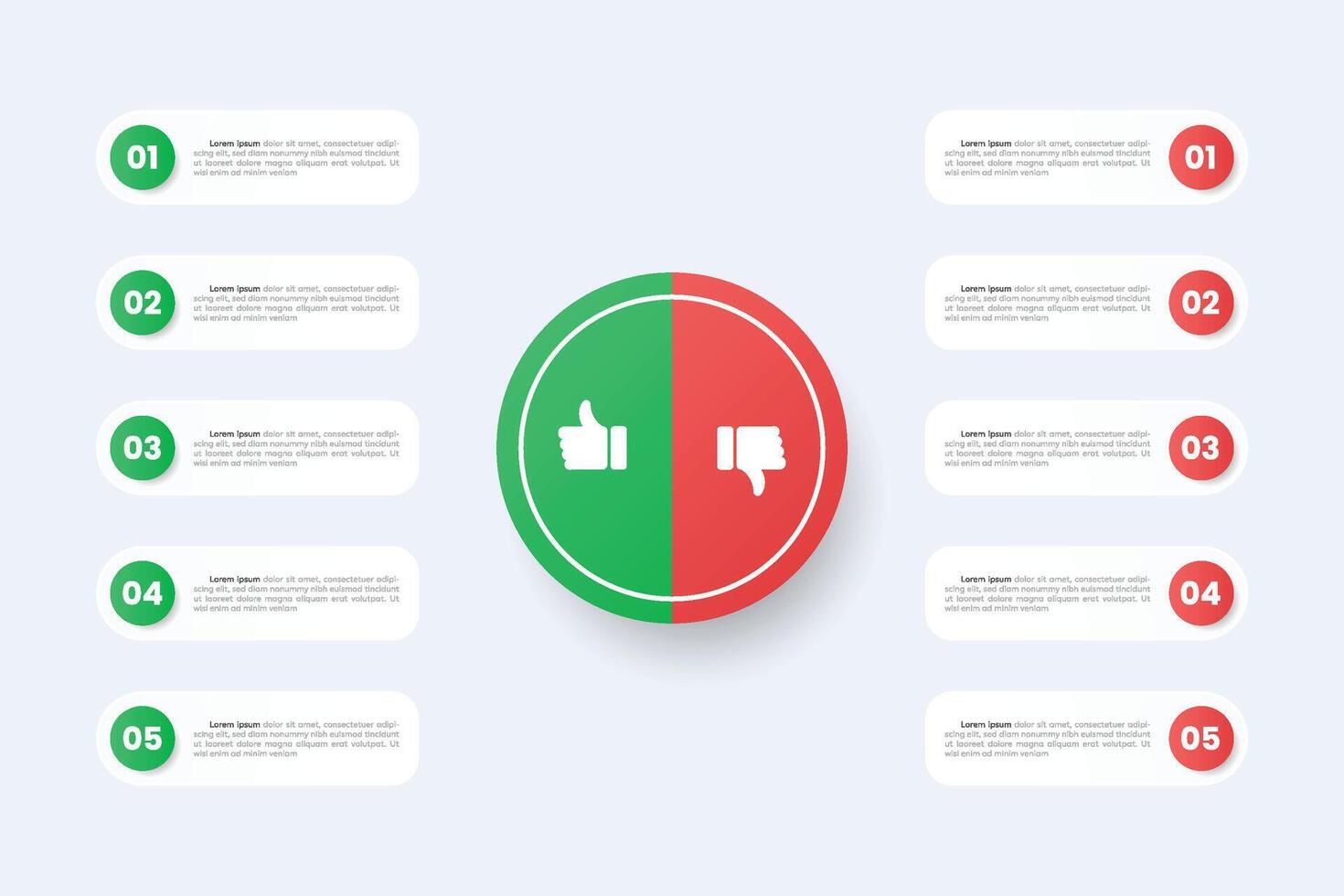 Comparison Infographic Design Template vector