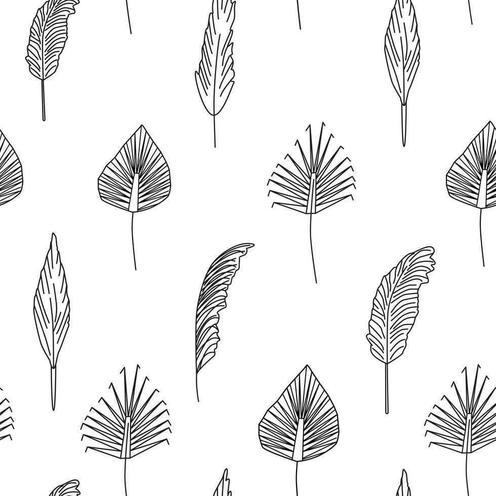 Linear pampas grass seamless pattern. Selloana grass. Dried grass, panicle, feathery branches. Japanese interior bouquet. Floral botanical background, wallpaper, digital paper. ornament. vector
