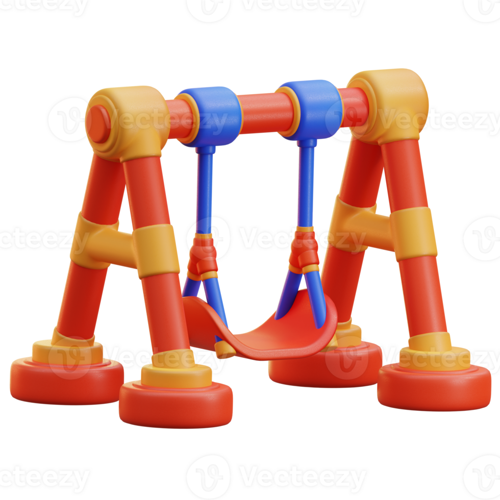 3d illustration of playground swing png