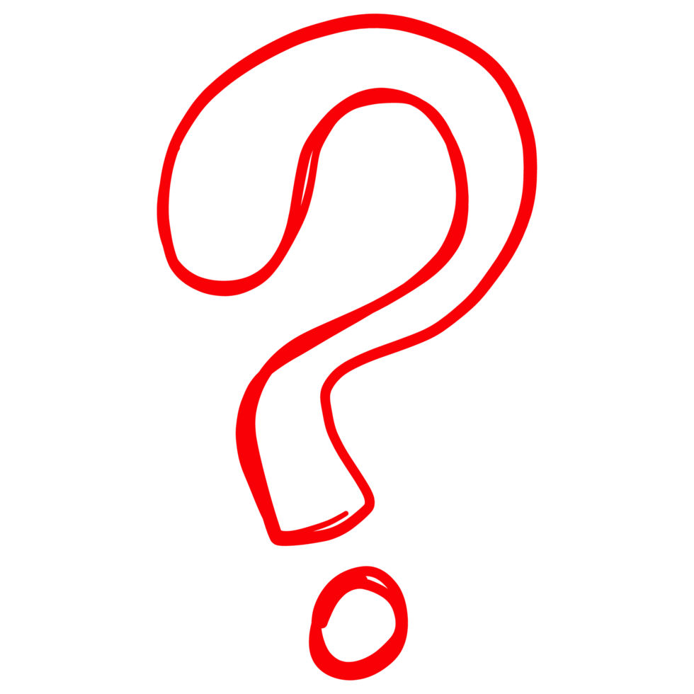 Doodle question marks transparent png