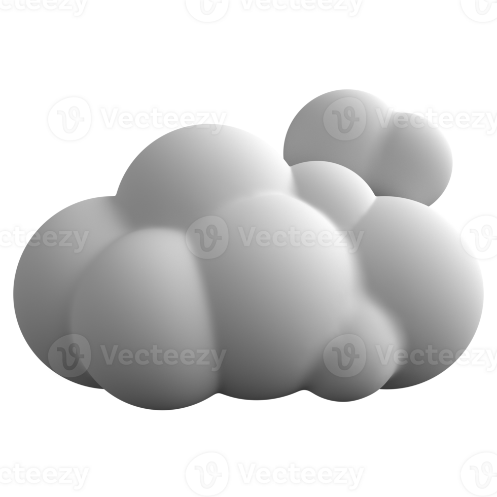 3D icon weather mostly cloudy png