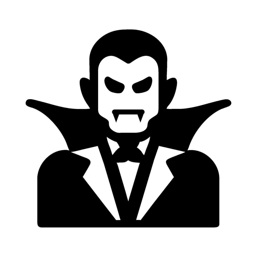Dracula icon on white background vector