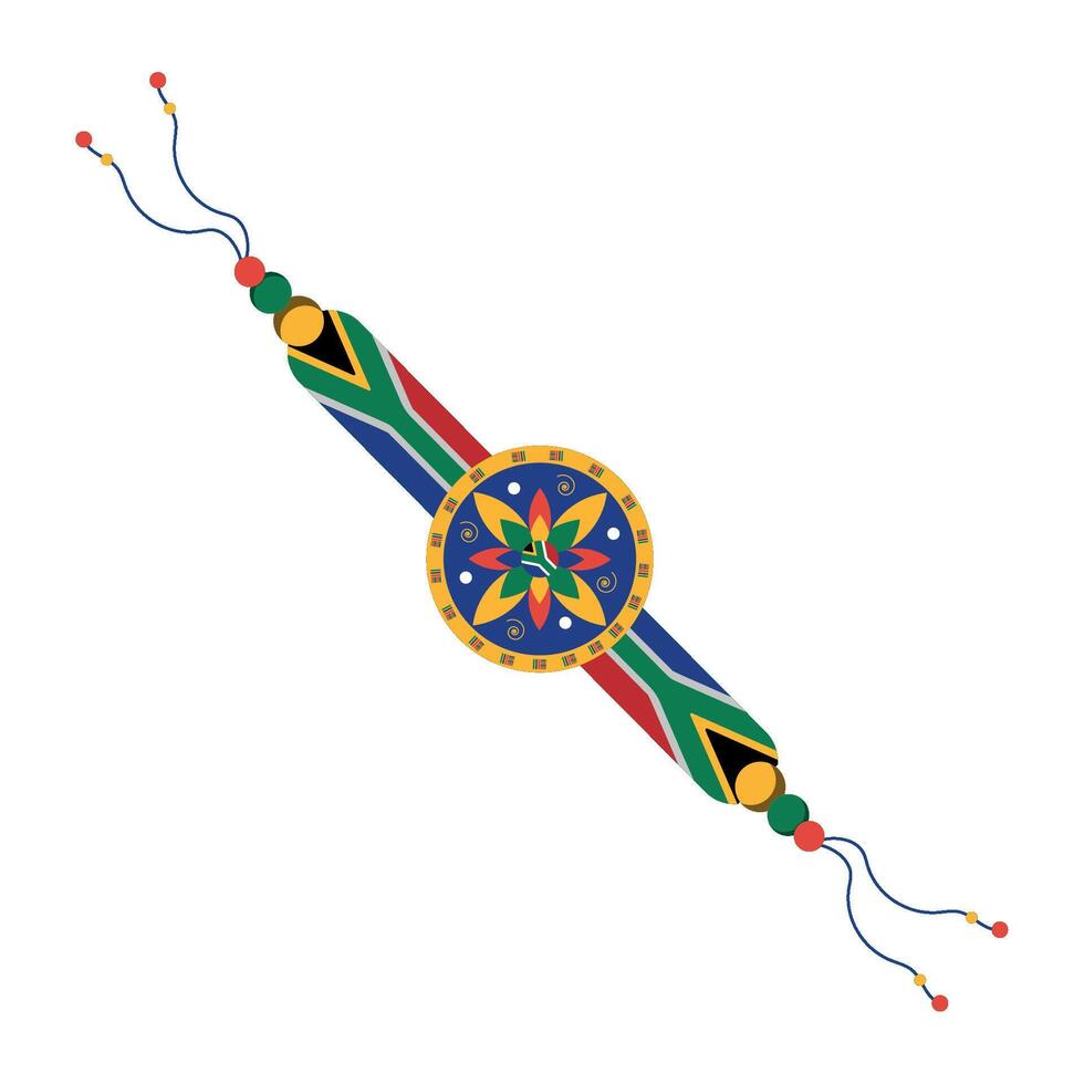 A rakhi with a colorful design on it vector