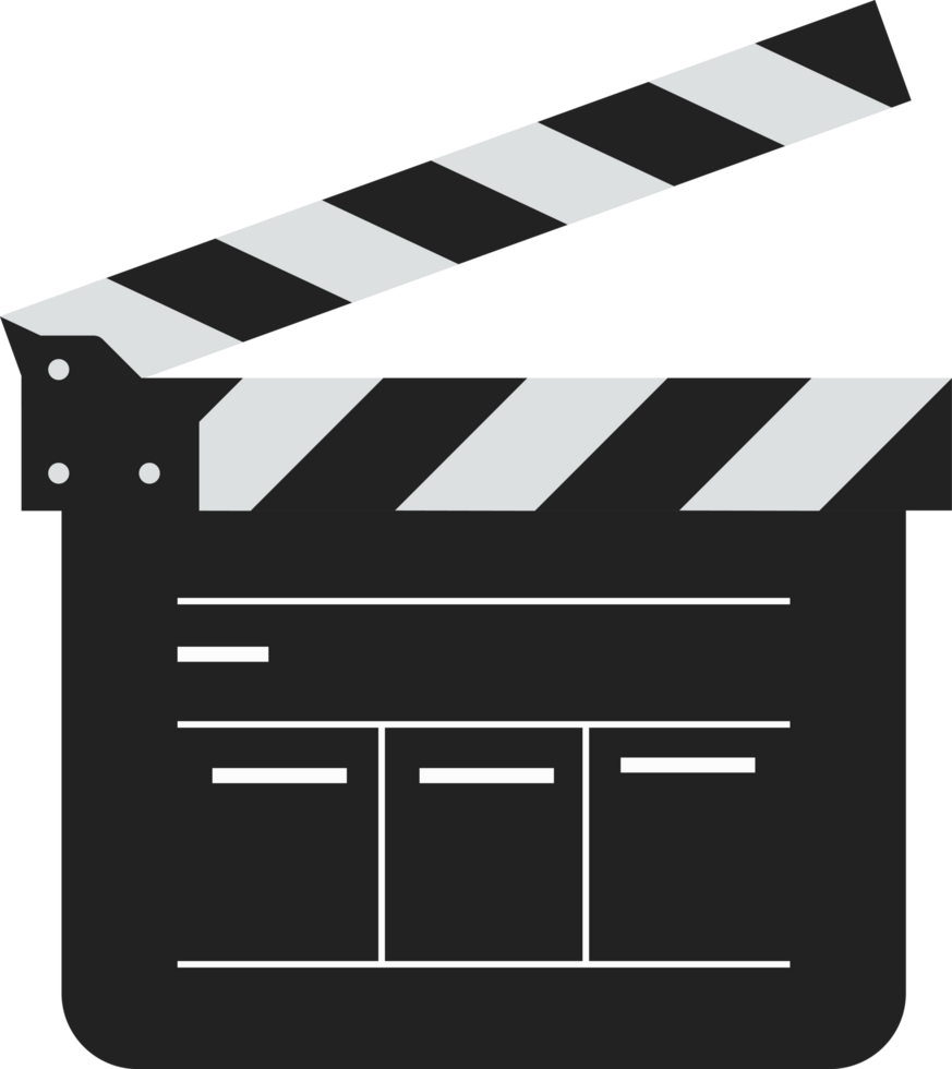 Clapperboard movie isolated png