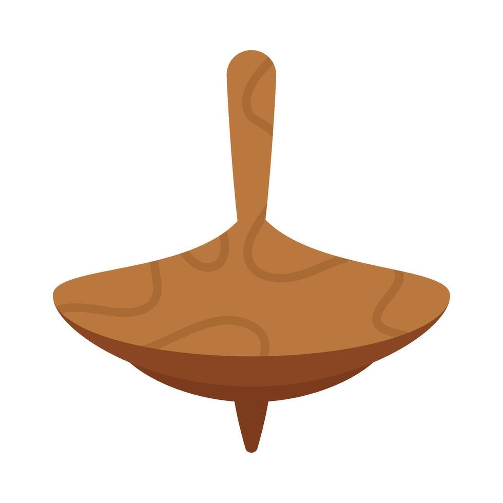 An illustration of a wooden bowl vector