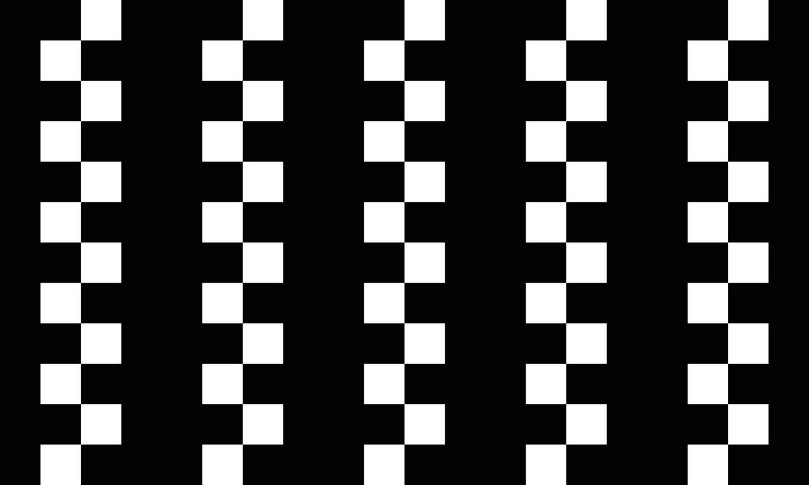 Black and white checker pattern illustration. Abstract checkered chessboard or checkerboard for game, grid with geometric square shape, race or rally flag and mosaic floor tile. vector