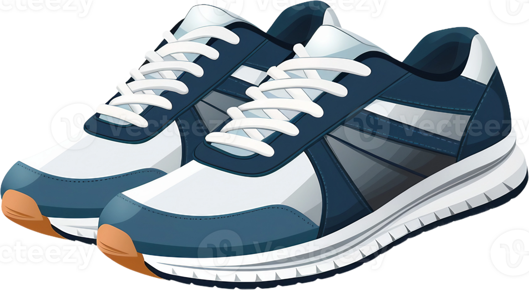 a pair of running shoes on a transparent background png