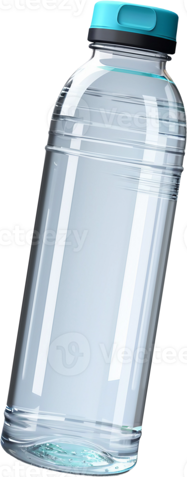 a large clear plastic bottle with a blue lid png