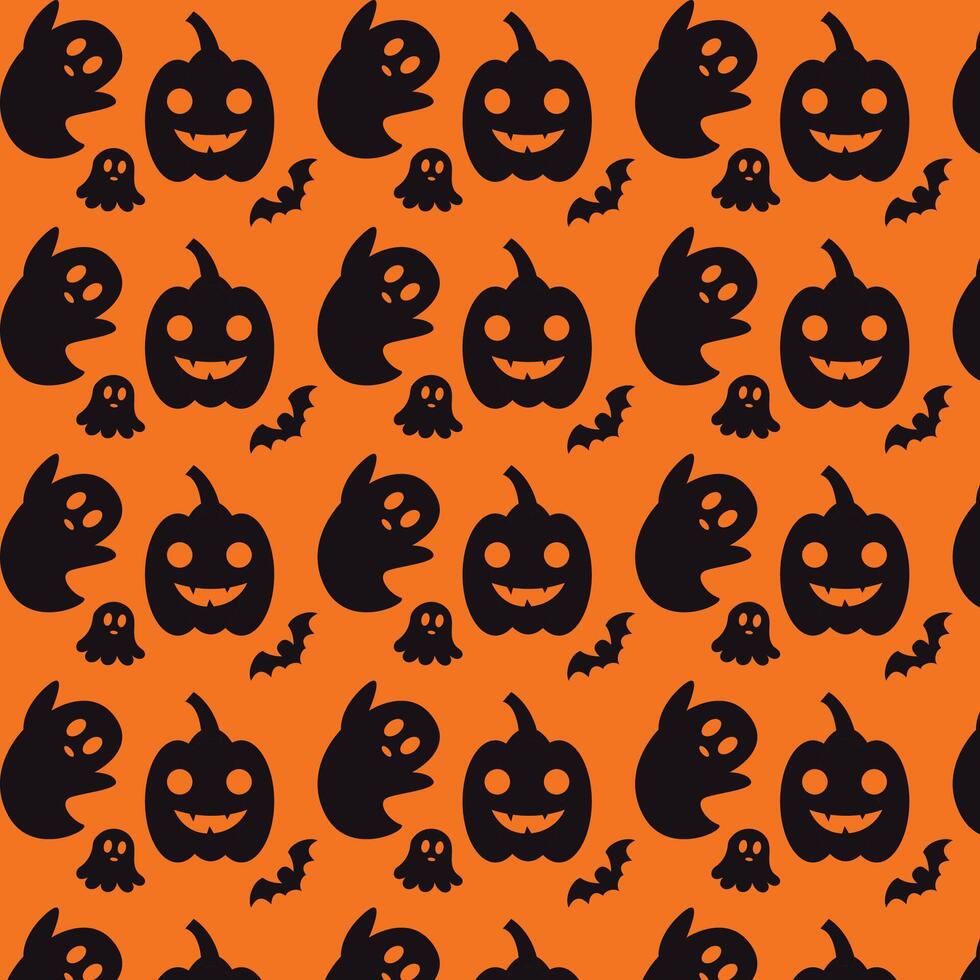 pattern background halloween theme vector