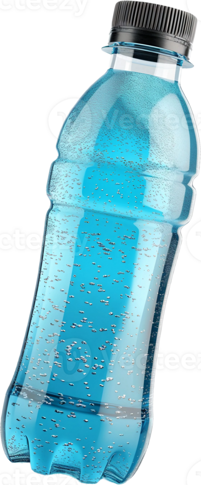 a blue plastic bottle with water png