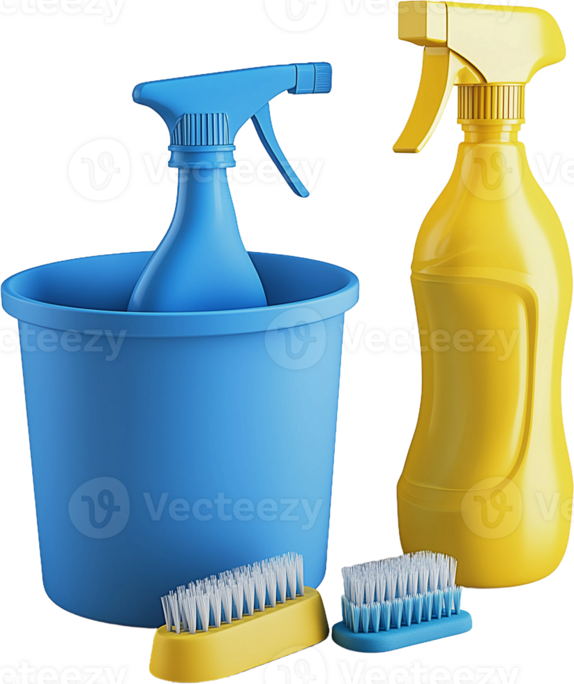 cleaning product set png