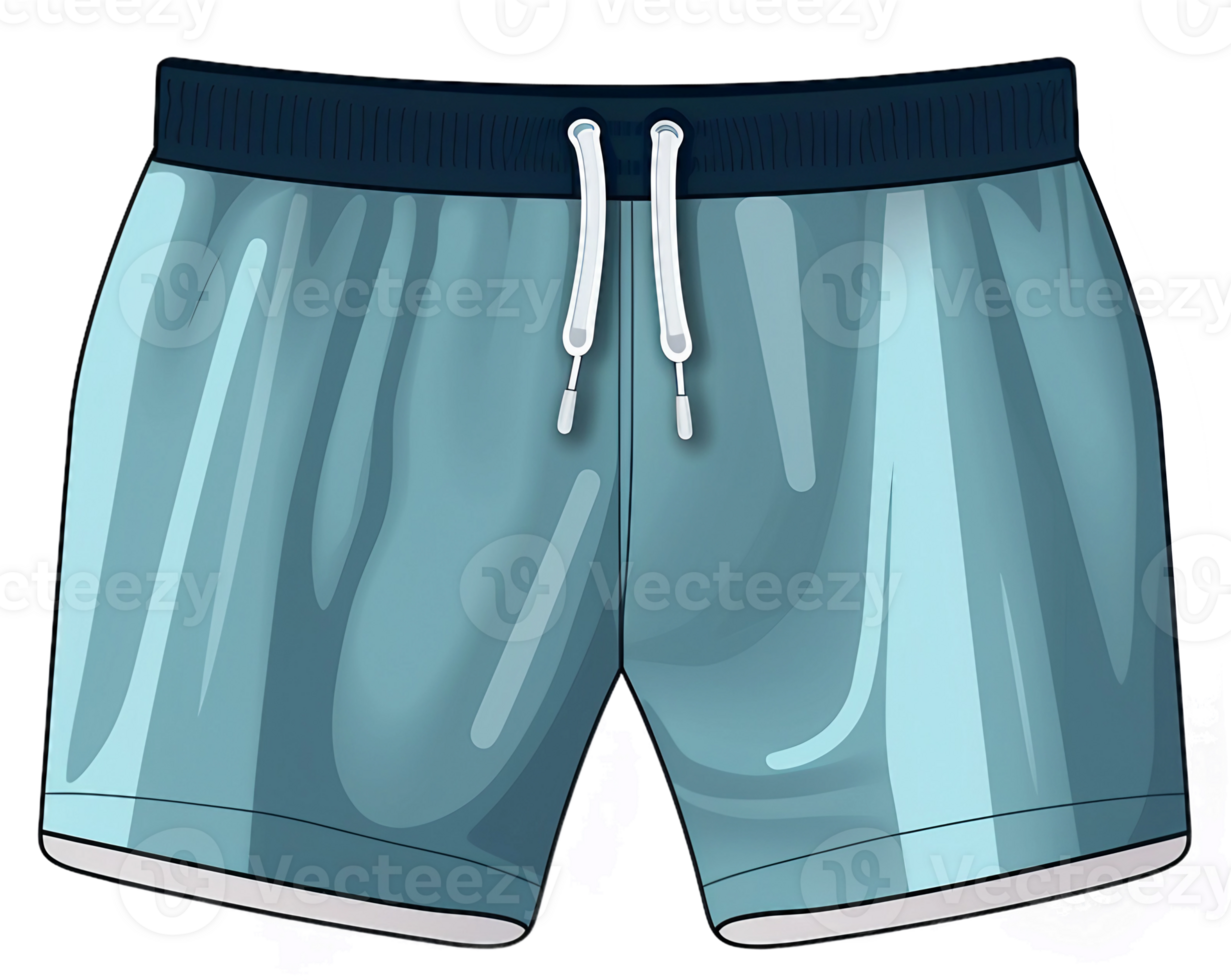 a blue shorts with white drawstrings png