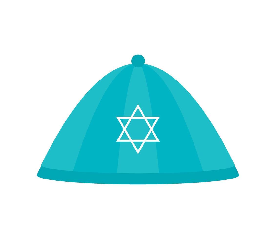Jewish hat icon illustration vector