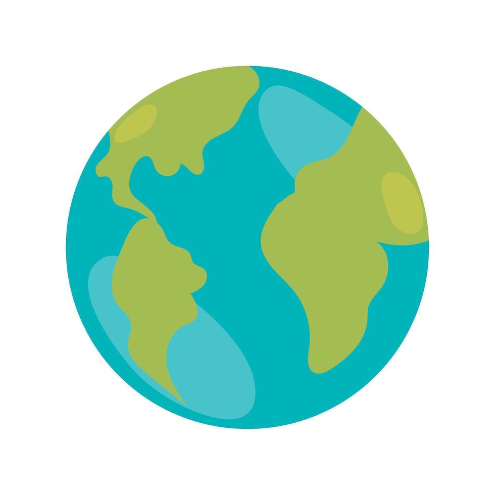 Earth globe icon illustration vector