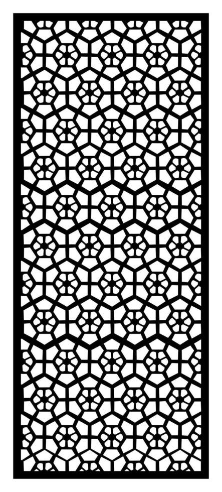 a black and white patterned wallpaper with a geometric design. vector