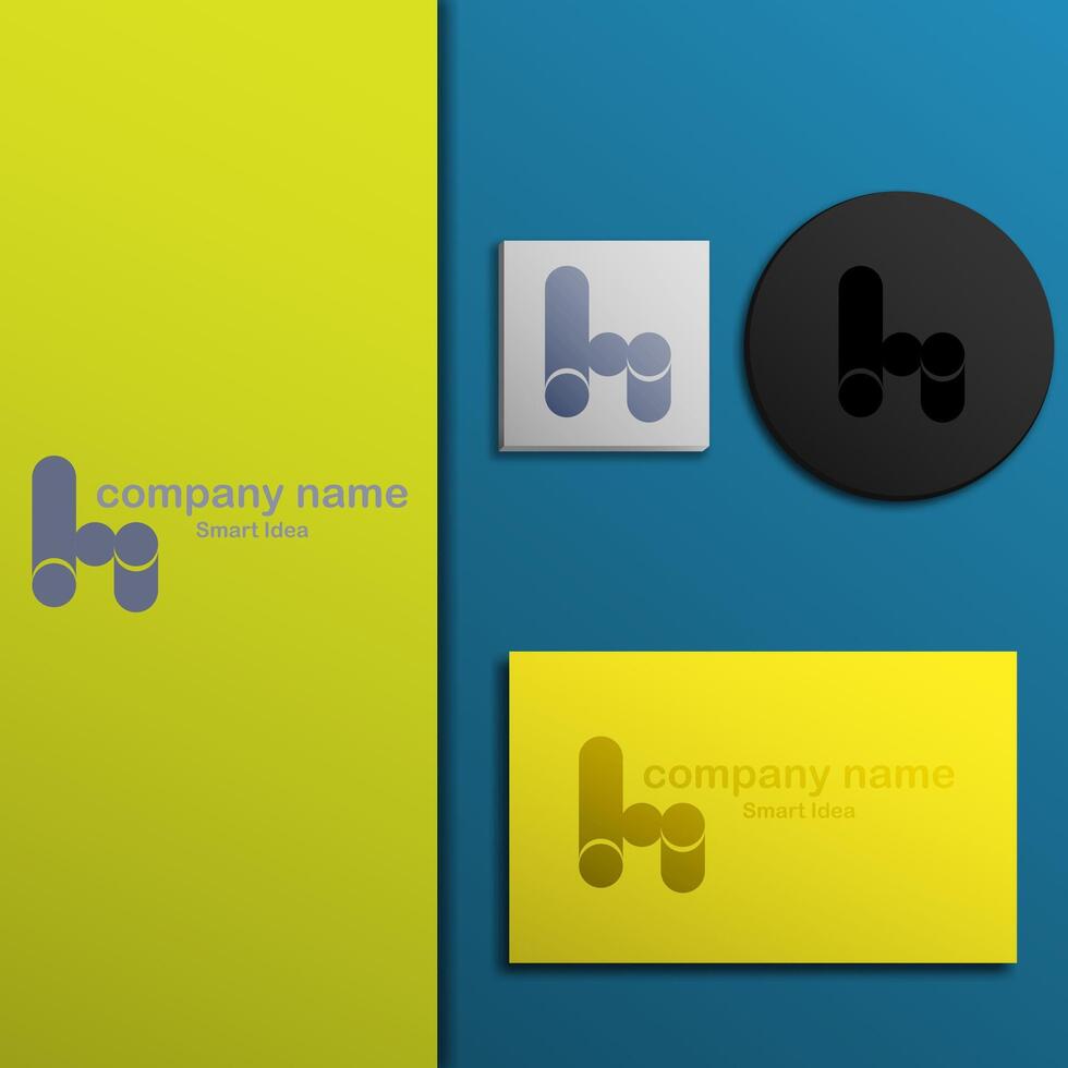 logo icon design letter H round minimalist chair shape elegant simple attractive symbolic eps 10 vector