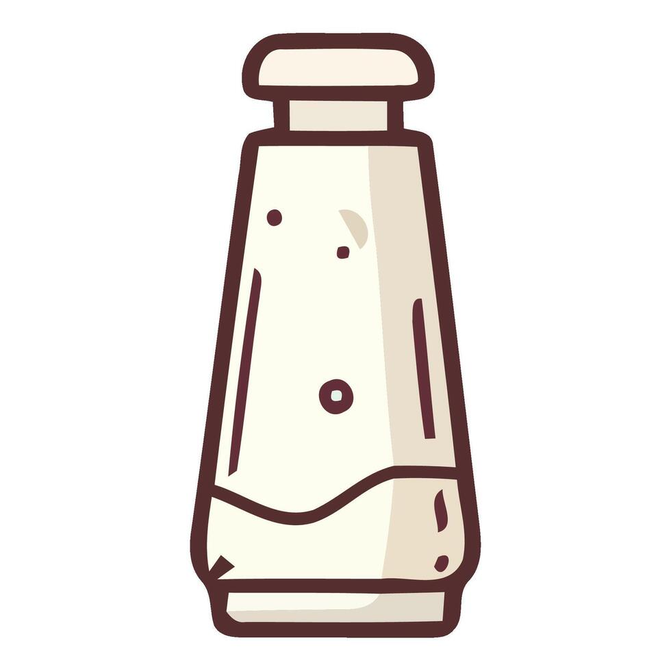 A bottle of mustard on a white background vector