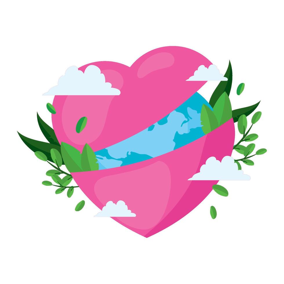 Earth day illustration vector