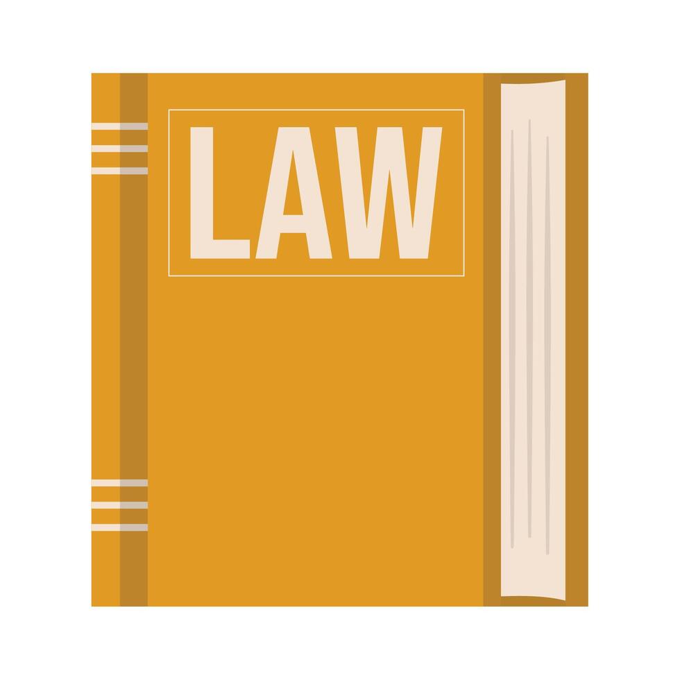 Law Book icon Law and justice icons set elements Flat vector