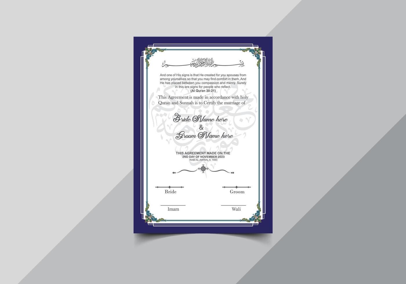 nikkah-islamic-marriage-certificate-and-muslim-wedding-contract-template-49570589-vector-art-at-vecteezy for Free Printable Islamic Marriage Certificate Nikkah Islamic Marriage Certificate and Muslim Wedding Contract template 49570589 Vector Art at Vecteezy for Free Printable Islamic Marriage Certificate