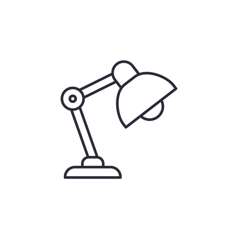 lamp icon illustration. lamp symbol isolated on white background vector