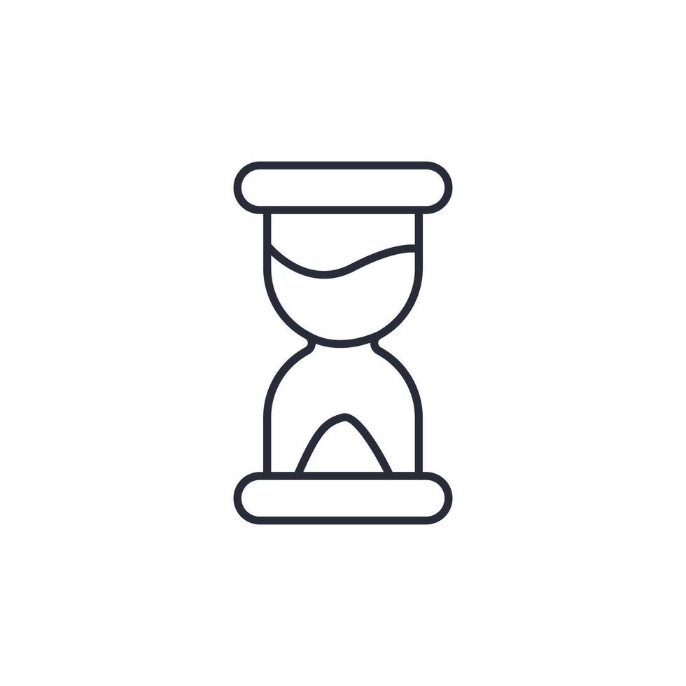 timer icon illustration. timer symbol isolated on white background vector