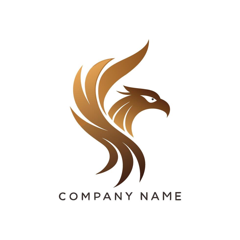 eagle logo design minimalist vector