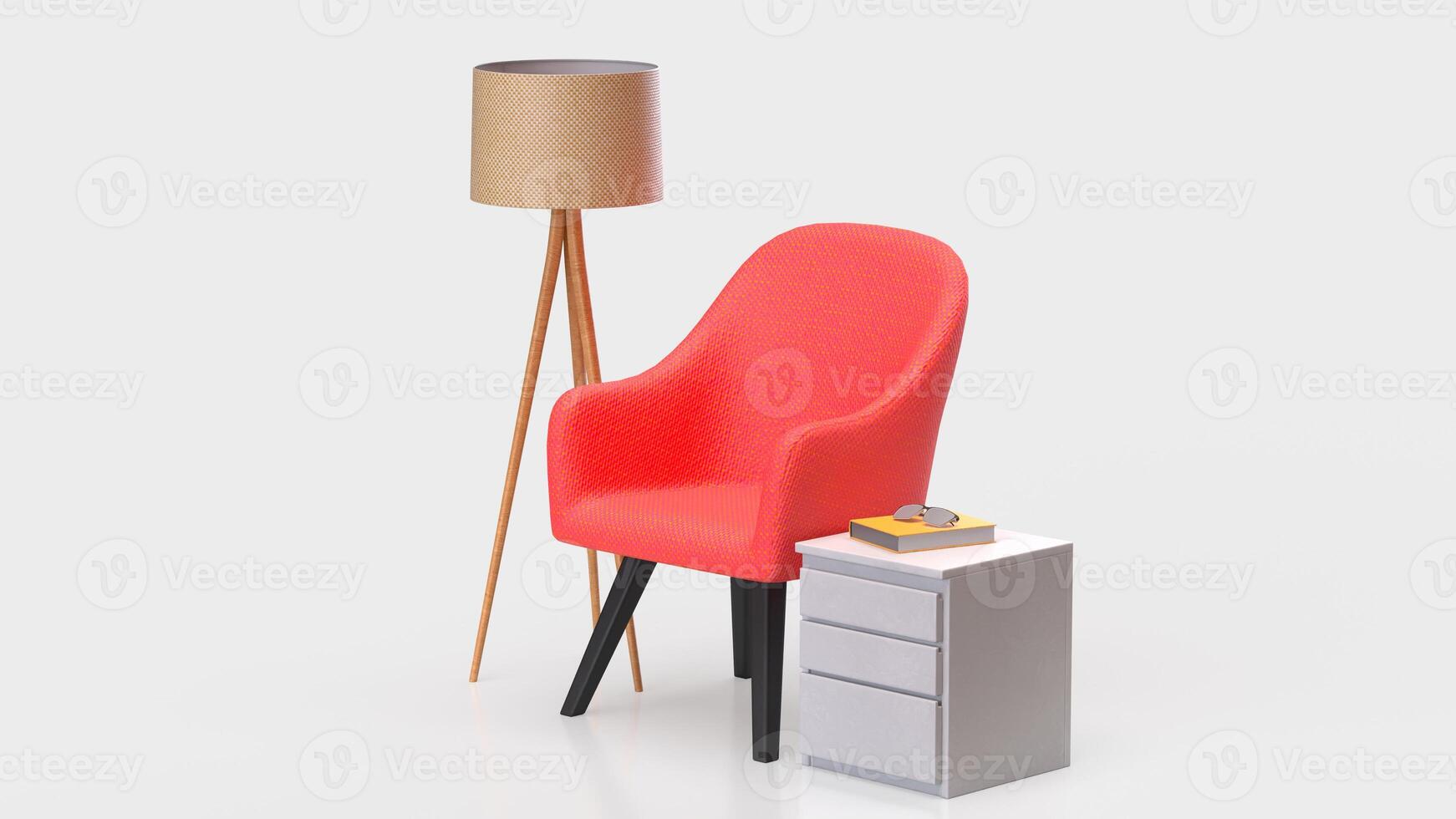 The Furniture for interior design or House decor concept 3d rendering. photo