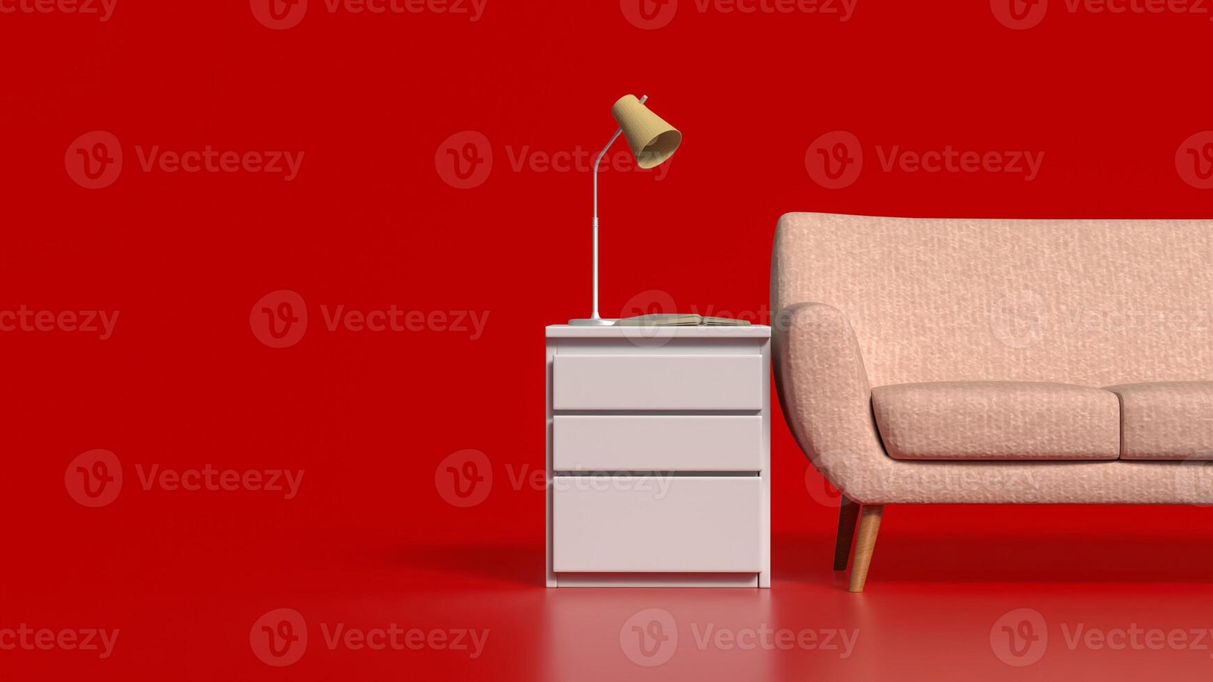 The Furniture for interior design or House decor concept 3d rendering. photo