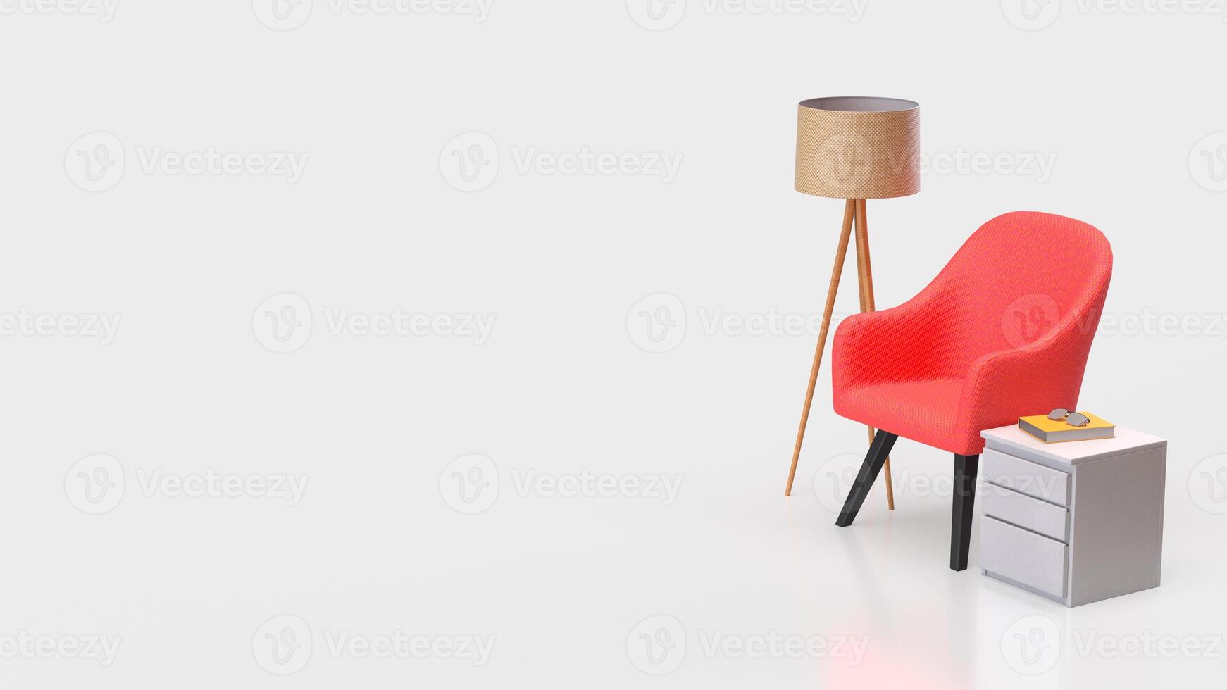 The Furniture for interior design or House decor concept 3d rendering. photo