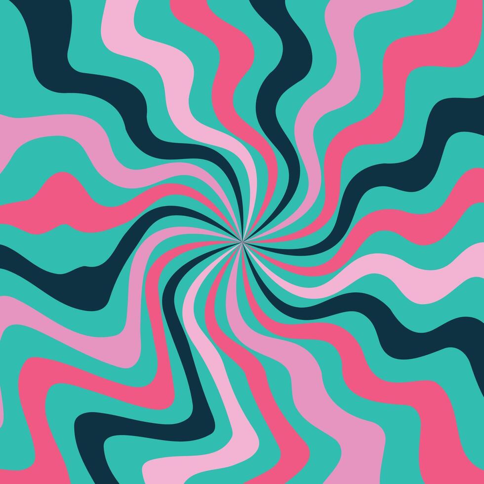 Abstract psychedelic groovy background. vector