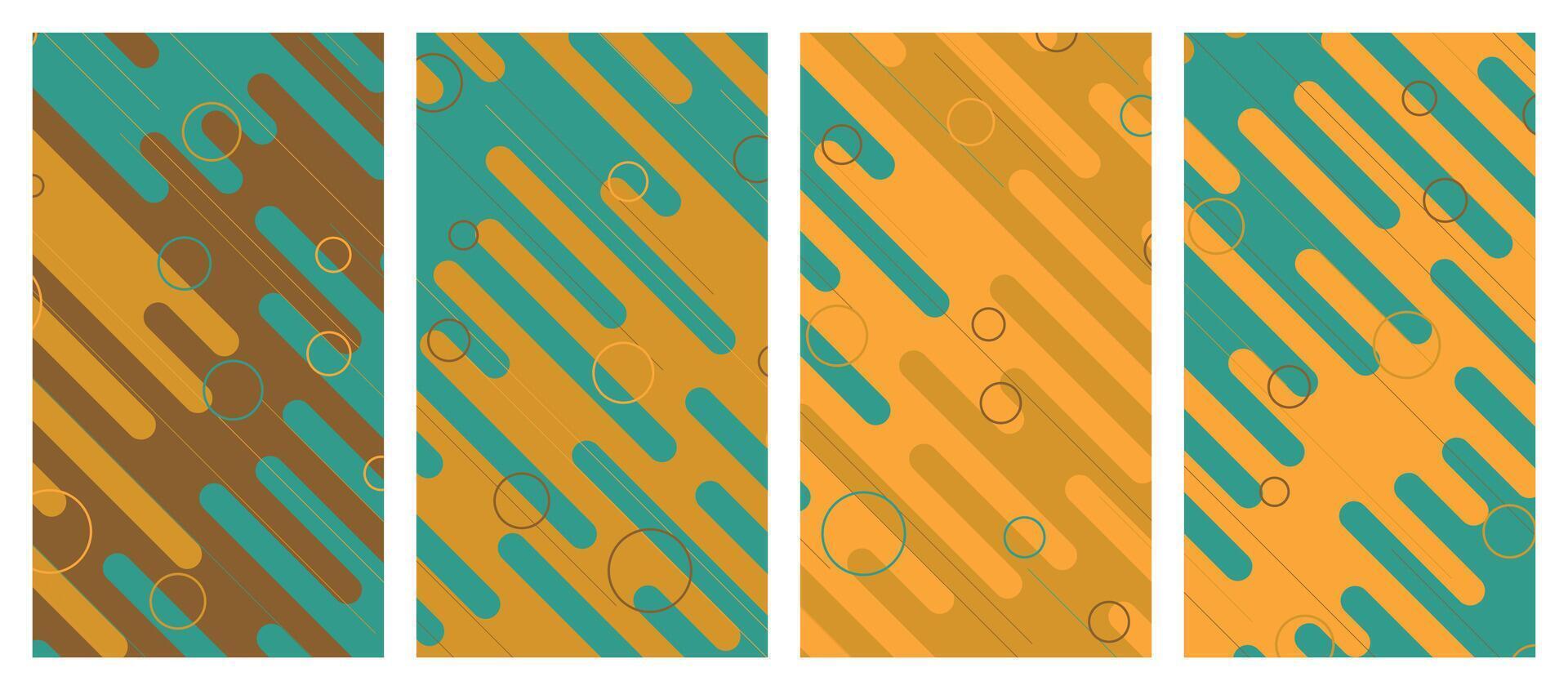 Abstract modern template set background. vector