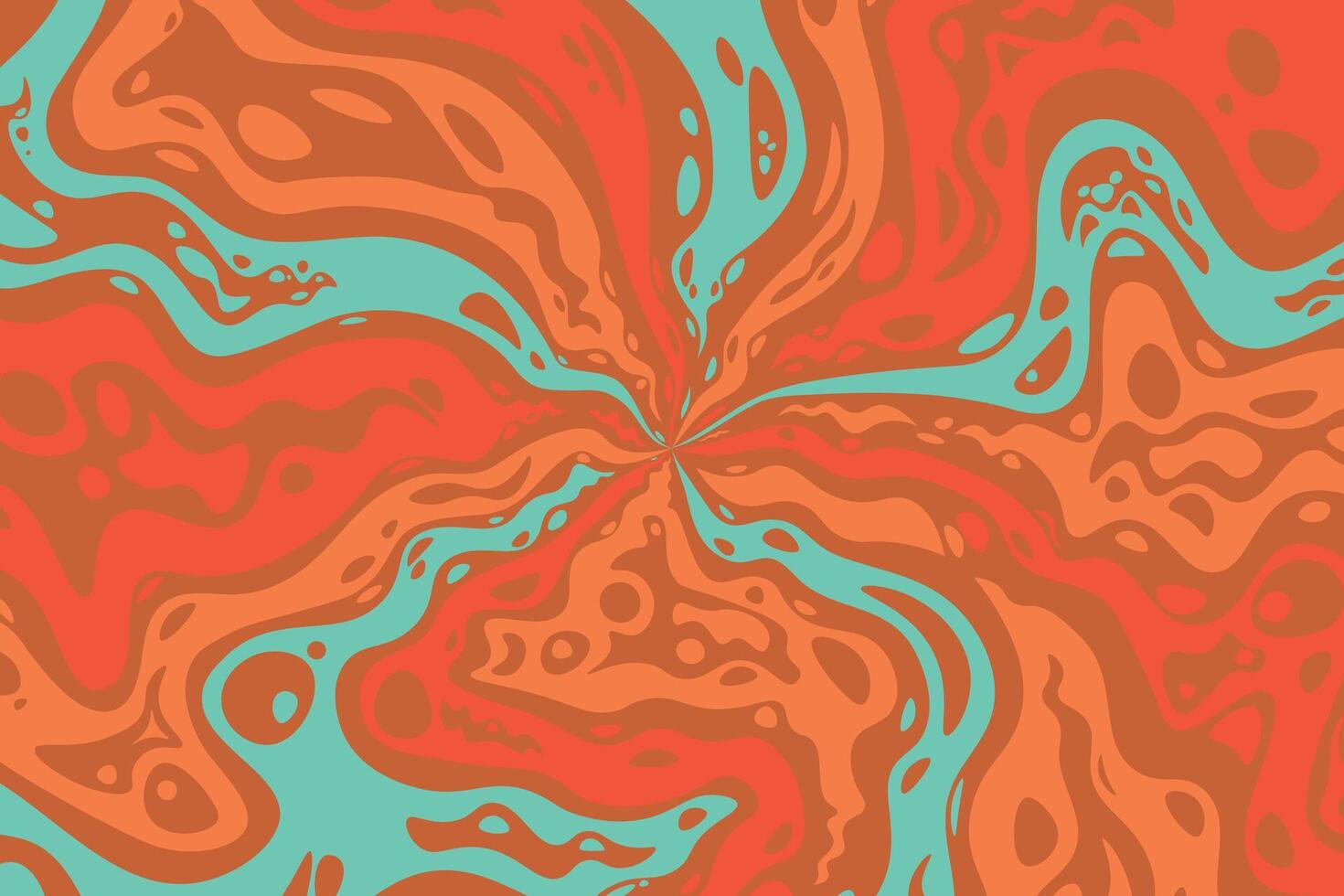 Abstract psychedelic groovy background. vector