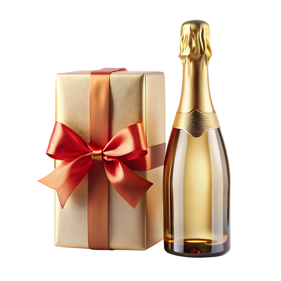 Wine Bottle and Box png