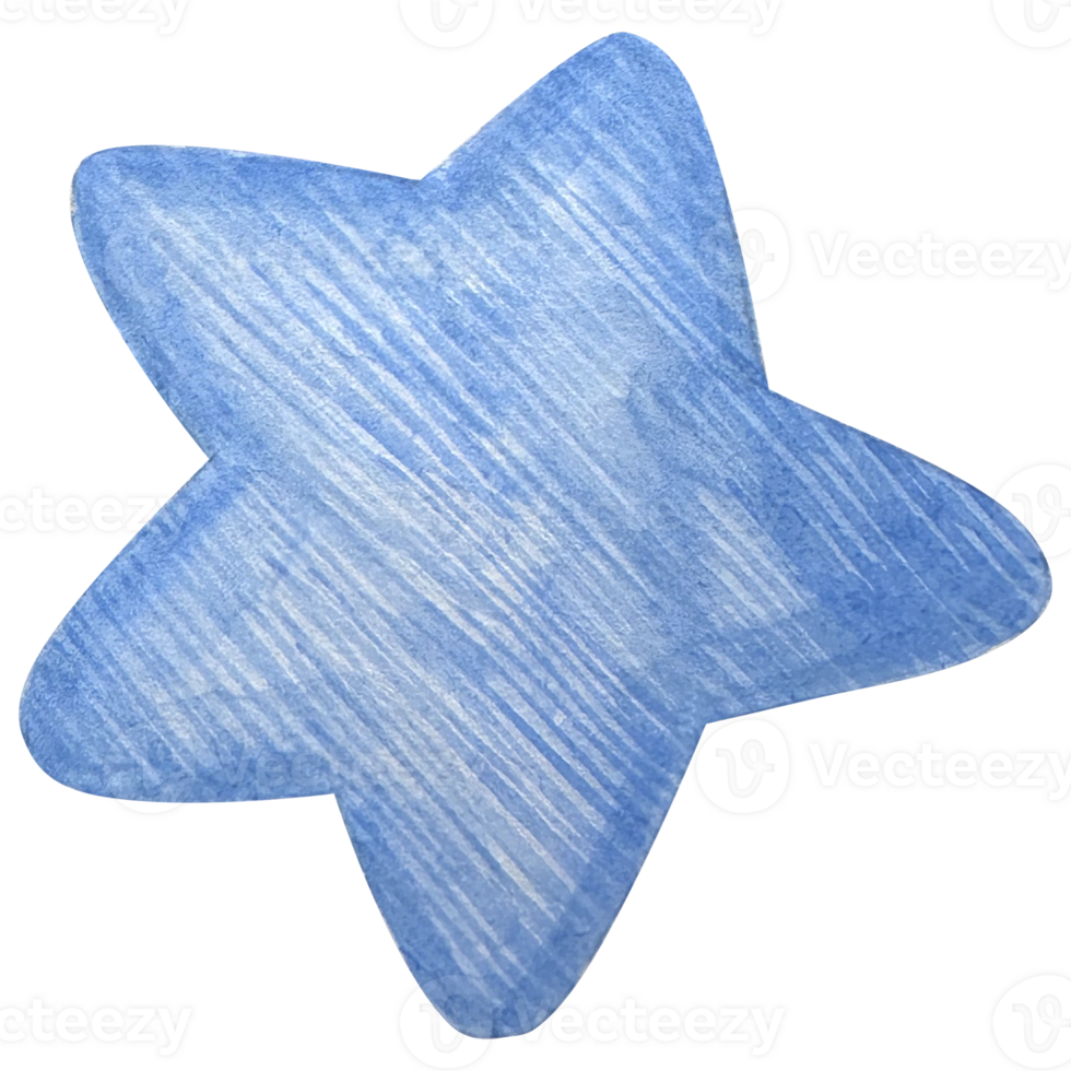 Wooden clouds toys watercolor collection art graphic design illustration. png