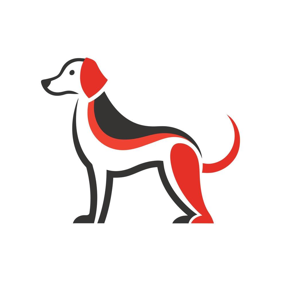 A Dog Logo Silhouette Design vector
