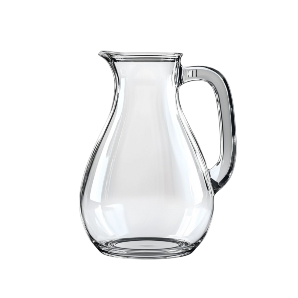 Empty Glass Pitcher AI-Generative png